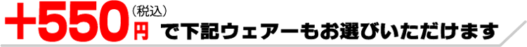 +550円でお作りいただけるプランです