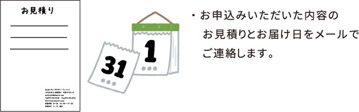 納期も併せてご確認ください